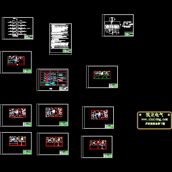 6层住宅楼电气CAD施工图纸(综合布线系统) - 1