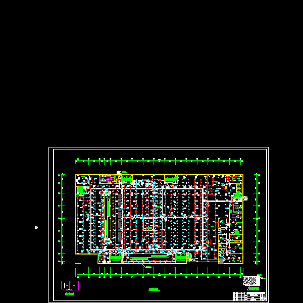 4层综合商场消防CAD施工图纸 - 2