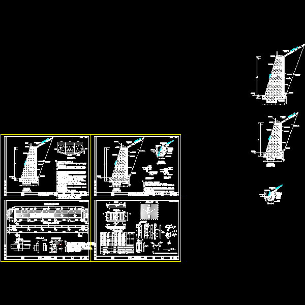 片石混凝土重力式挡土墙路基边坡防护CAD施工图纸（附计算书） - 1