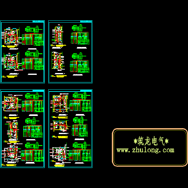 酒店客房电气CAD图纸(dwg) - 1