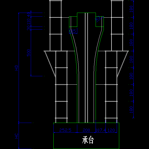 过渡墩墩身脚手架结构图.dwg