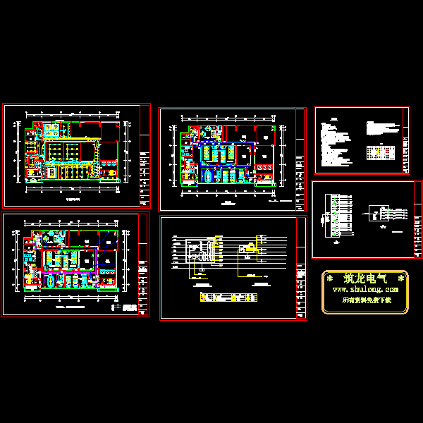办公区装修电气CAD图纸(综合布线系统) - 1