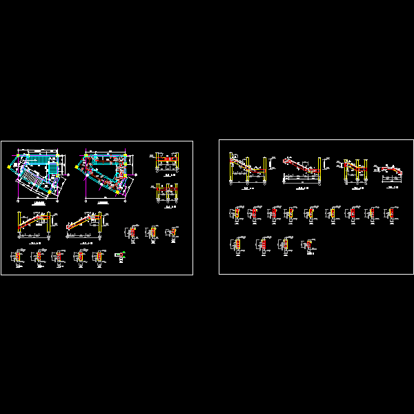 LT2楼梯配筋及结构平面节点构造详细设计CAD图纸 - 1