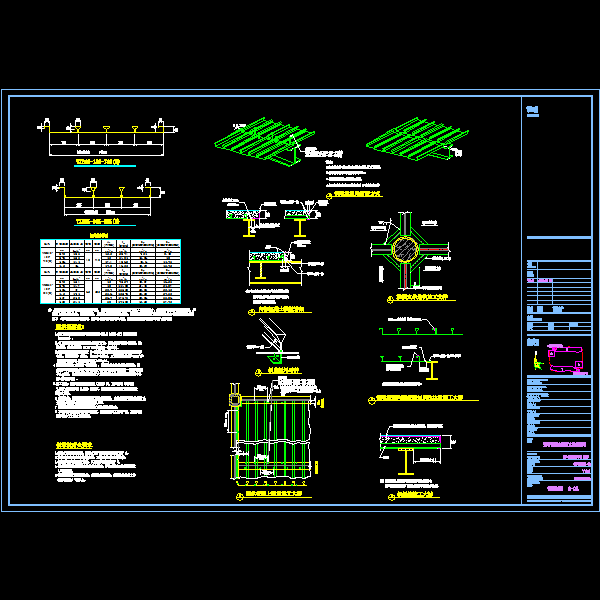 CAD钢与混凝土组合楼板大样及说明 - 1