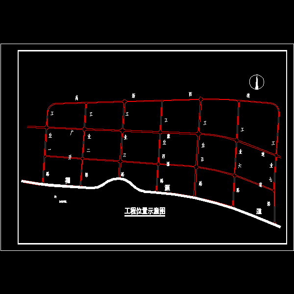 40m宽城市主干道工程施工方案图纸（65张）(cad设计图) - 2