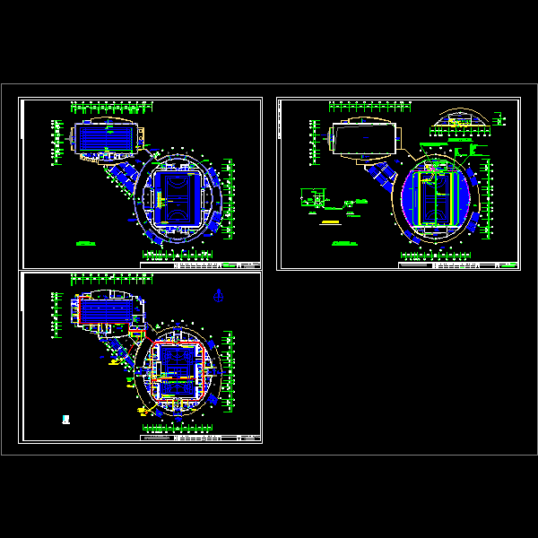 体育馆、游泳馆弱电平面CAD图纸 - 1