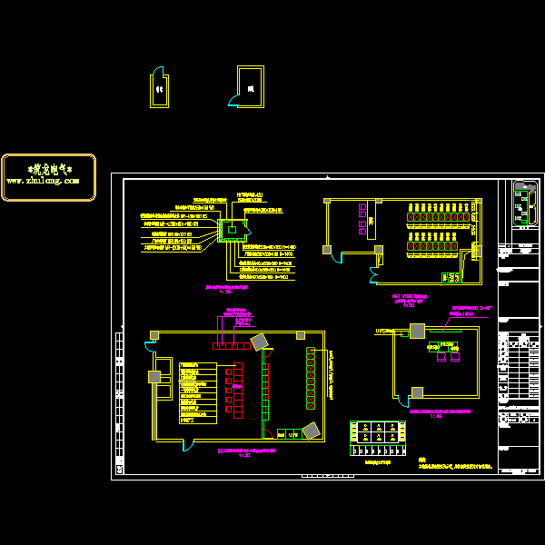 02-001机房及弱电间布置图.dwg