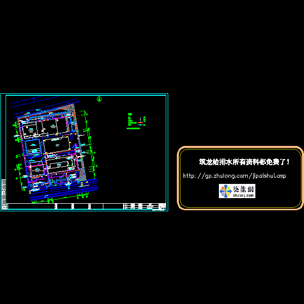 新建危险品仓库室外消防CAD平面图 - 1