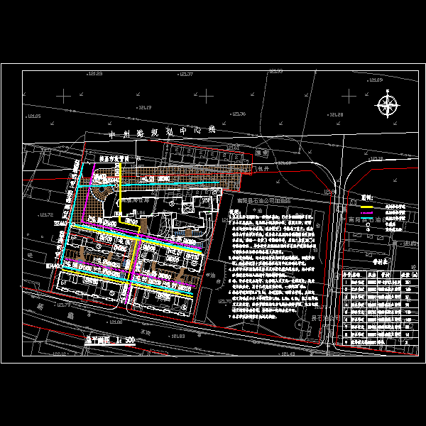 小区给排水总CAD平面图 - 1