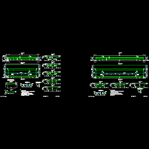 203220m现浇预应力箱型梁桥上部标准CAD图纸(横梁钢筋构造) - 2