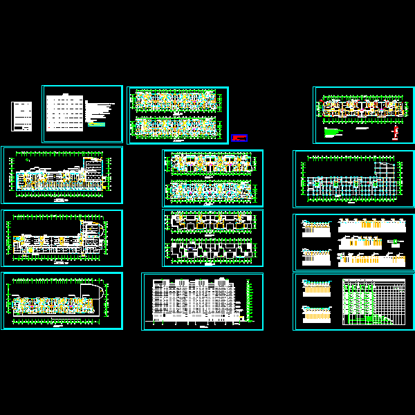11层商住楼电气系统CAD施工图纸 - 1
