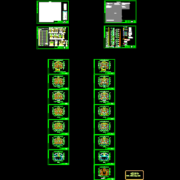 大型小区二期工程电气施工CAD图纸73张（3栋高层、地下室） - 2