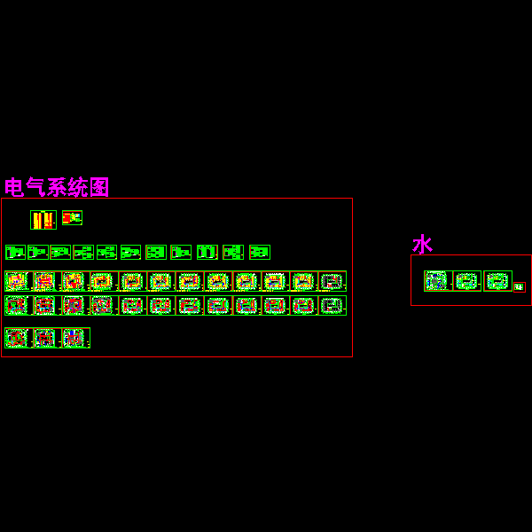 青少年活动中心照明及配电系统CAD施工图纸 - 1