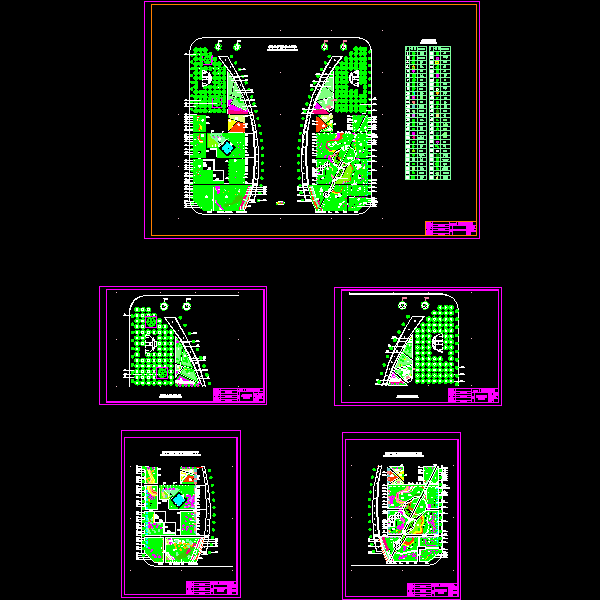 人民公园植物配置总CAD平面图 - 1