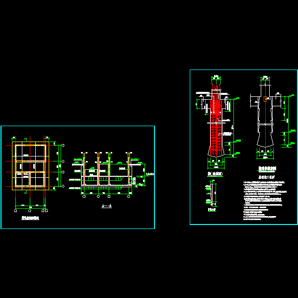 139-140.筒体结构底板配筋&桩示意图.dwg