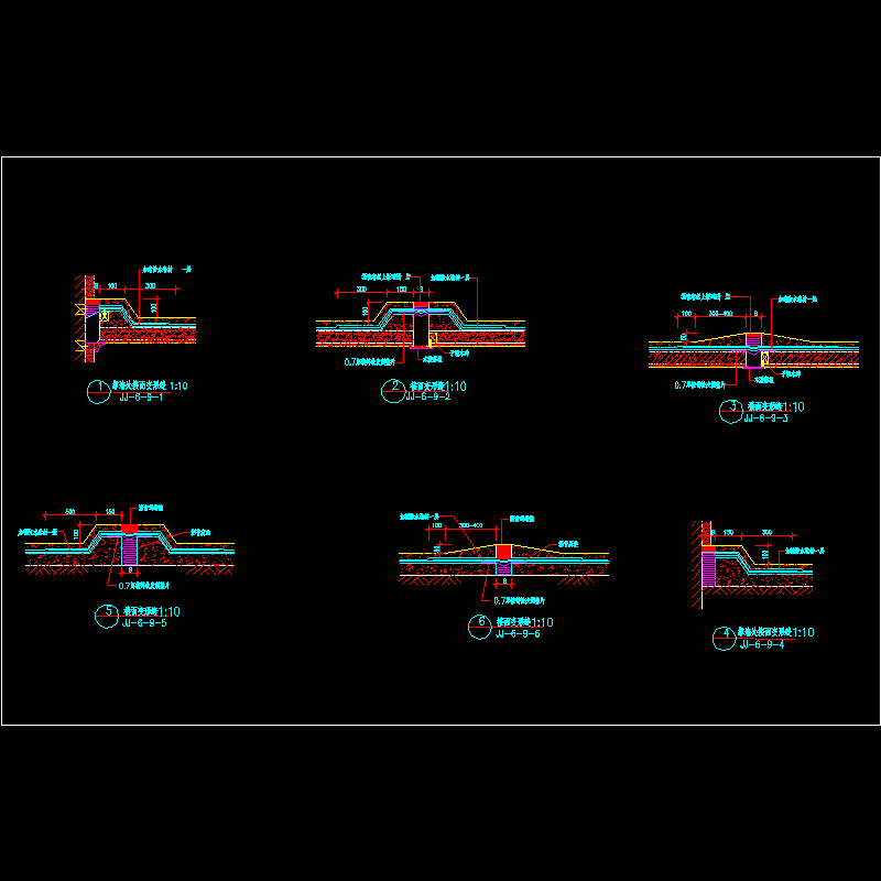 楼面变形缝节点CAD详图纸 - 1