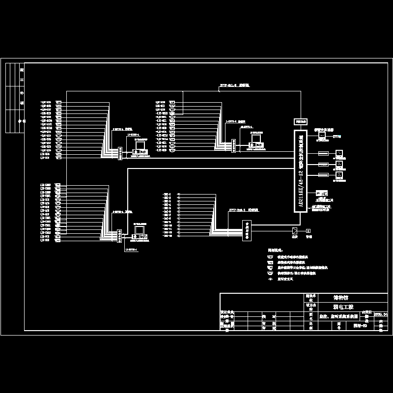 精品！西湖博物馆电气设计CAD图纸 - 5