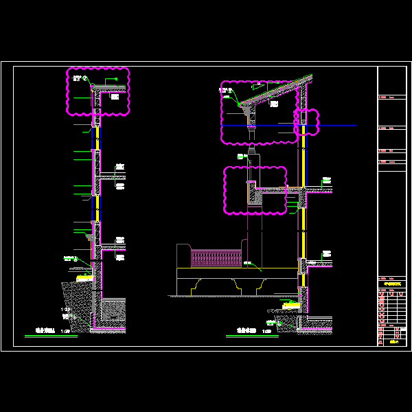C棟别墅结构设计CAD图纸 - 2