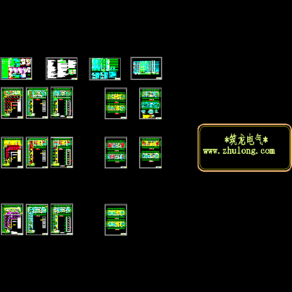 11层住宅楼电气CAD施工图纸(钢筋混凝土结构) - 1