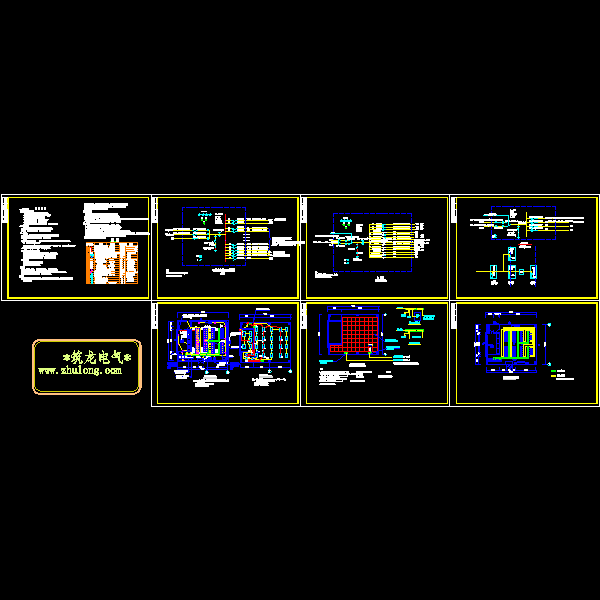 机房电气CAD施工图纸(供配电系统) - 1