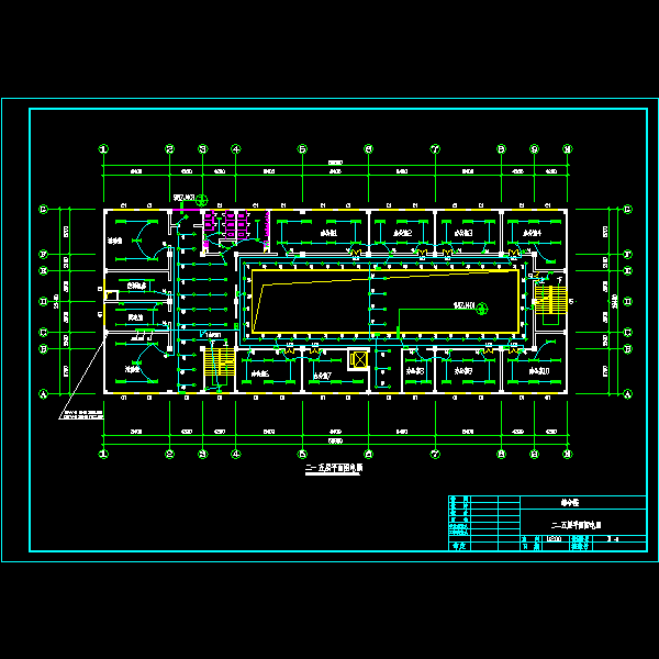 5层综合楼强电CAD图纸 - 2