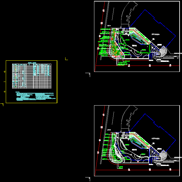 酒店周边环境景观工程CAD施工图纸 - 1