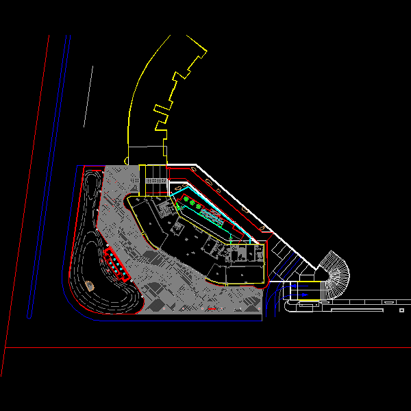 酒店周边环境景观工程CAD施工图纸 - 5