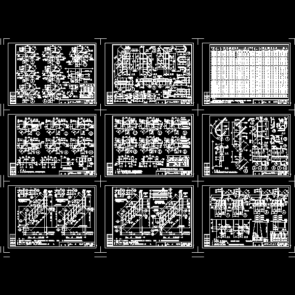 设计院钢斜梯CAD标准图纸集(工业厂房) - 2