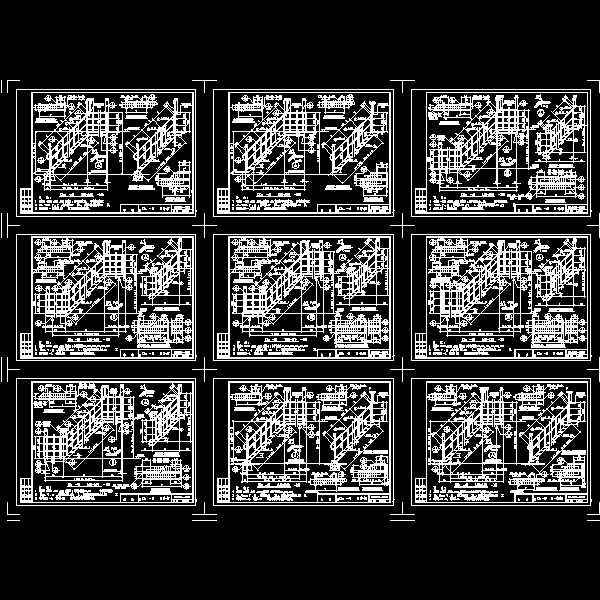 设计院钢斜梯CAD标准图纸集(工业厂房) - 4