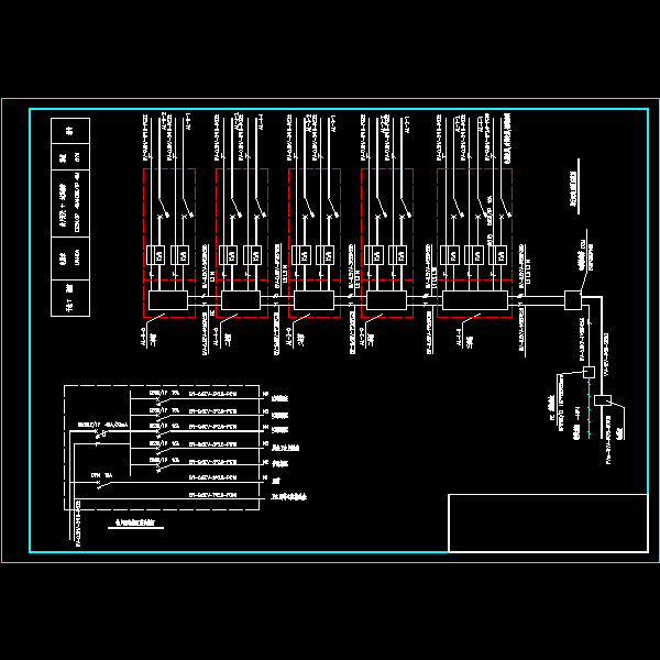 住宅楼单元强弱电设计CAD图纸（14页图纸）(楼宇对讲系统) - 3