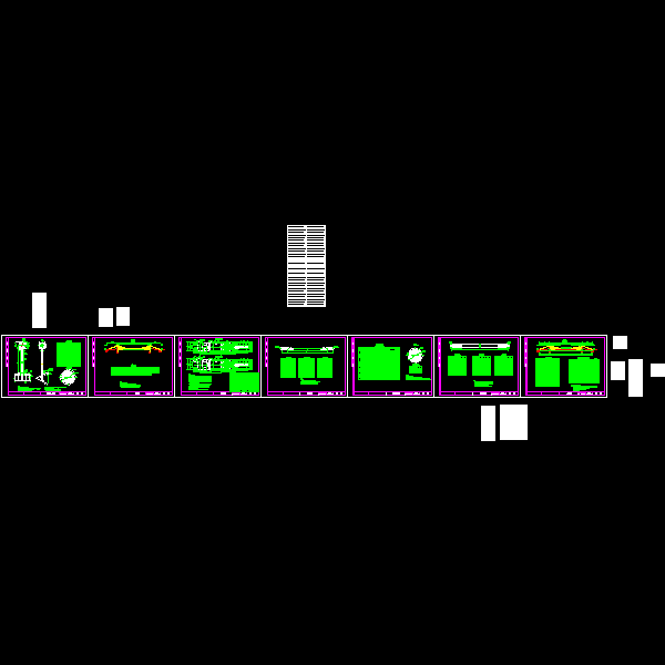 长江大桥单跨加劲梁悬索桥缆索吊索CAD施工方案图纸设计63张 - 2