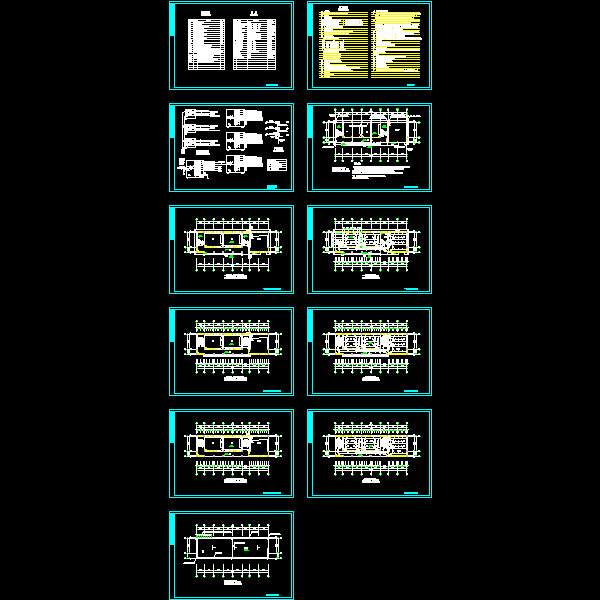 中学教学楼电气CAD施工图纸 - 1