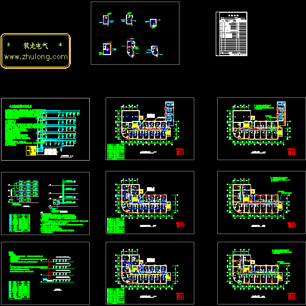 4层酒店弱电CAD图纸(火灾自动报警系统)(dwg) - 1