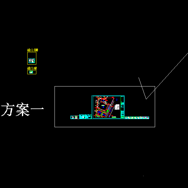 格构梁预应力锚索土质边坡支护CAD施工大样图 - 1