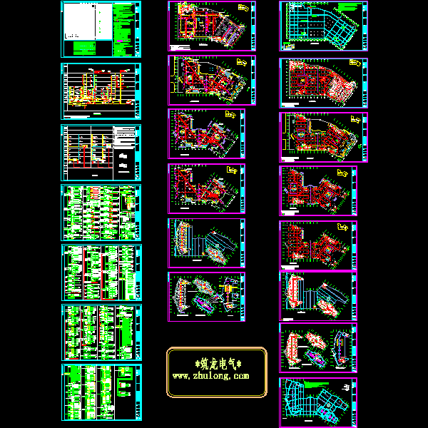 6层商业广场电气CAD施工图纸(防雷接地系统)() - 1