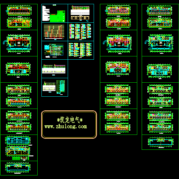 公司12层办公楼电气CAD施工图纸() - 1