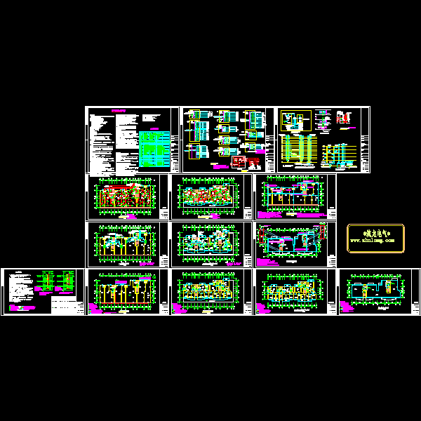 15层普通高层住宅楼电气CAD施工图纸(钢筋混凝土结构)() - 1