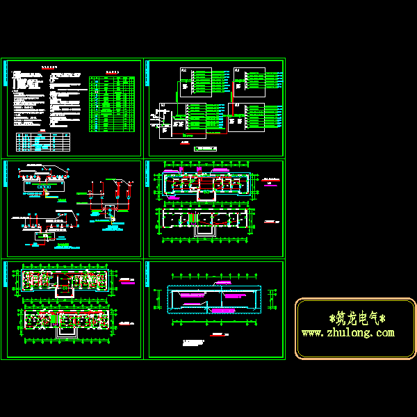 两层办公楼电气CAD施工图纸(防雷接地系统)() - 1