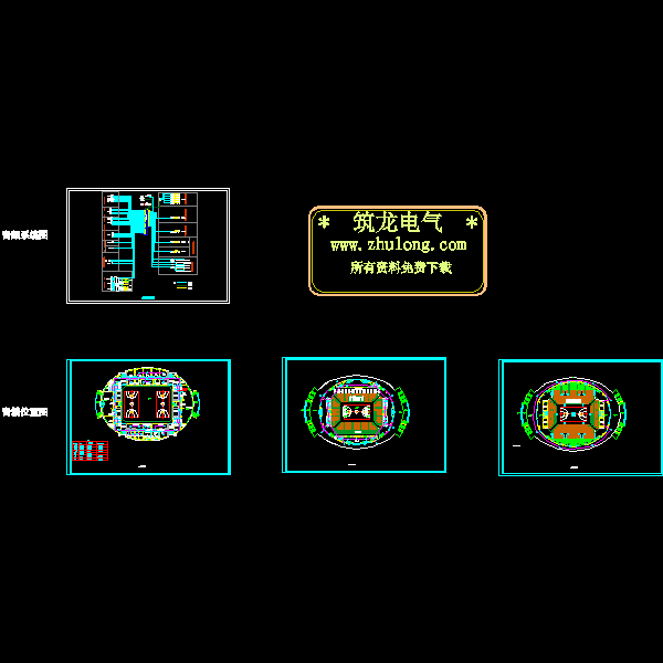 体育馆广播CAD图纸(系统图) - 1