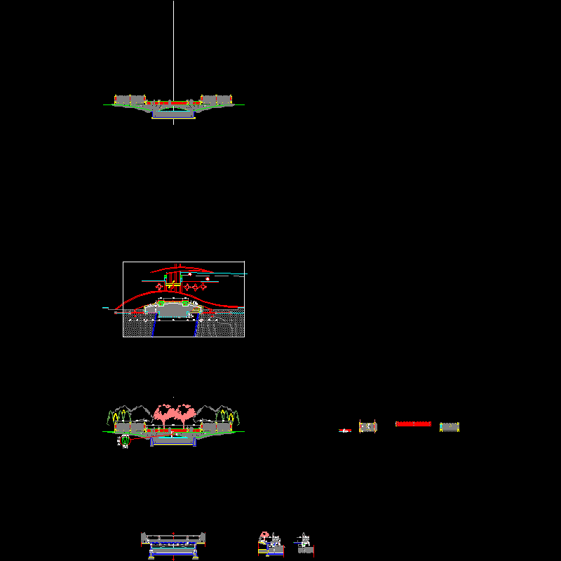 特色观景平台节点CAD详图纸——泛亚景观 - 1