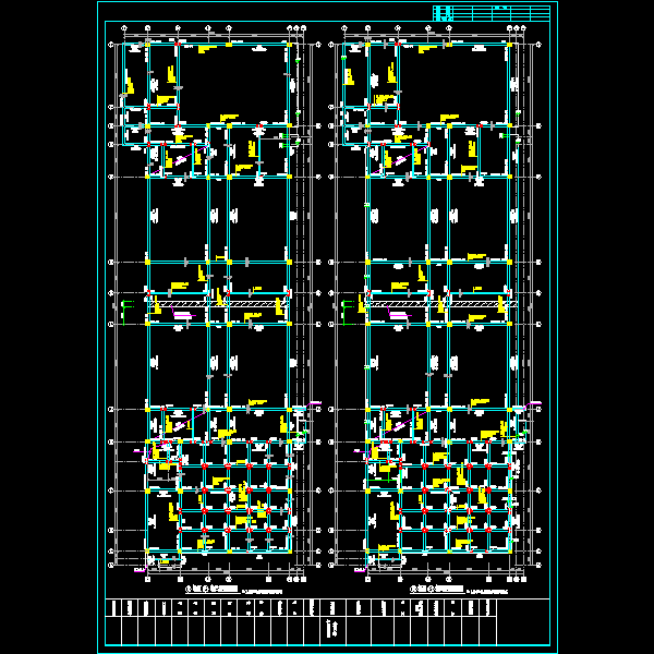4层实验楼结构设计CAD施工图纸 - 4