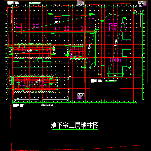 两层框剪结构地下室结构CAD施工大样图 - 5