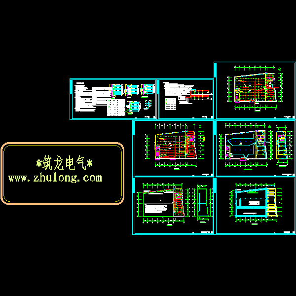 3层服装车间电气CAD施工图纸(综合布线系统) - 1