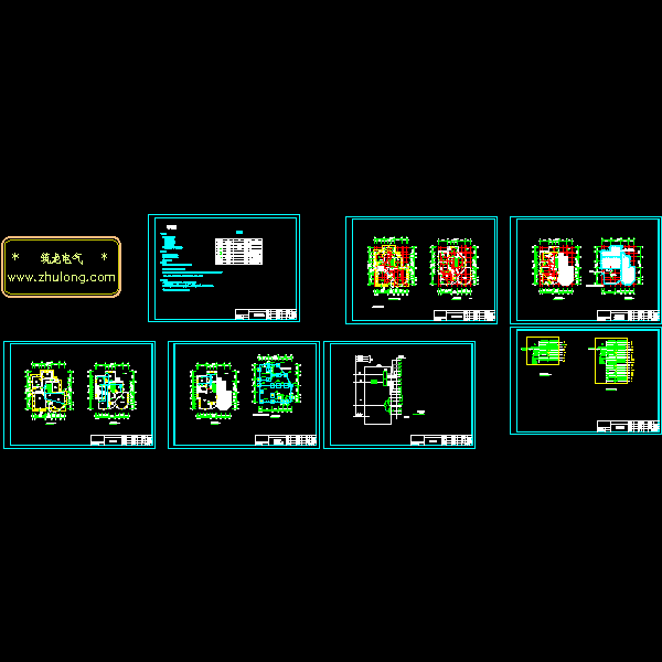 3层别墅电气CAD施工图纸 - 1
