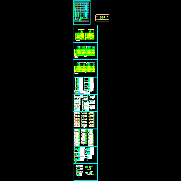 25层住宅楼电气CAD图纸(地下室) - 3