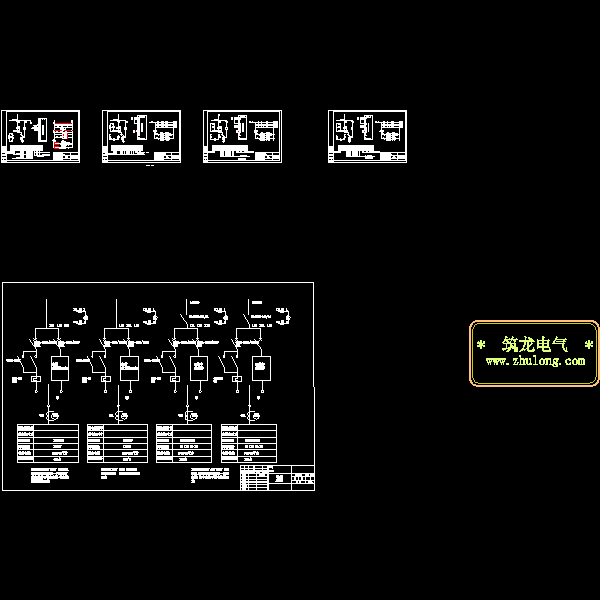 各种矿用机电设备电气原理CAD图纸 - 1