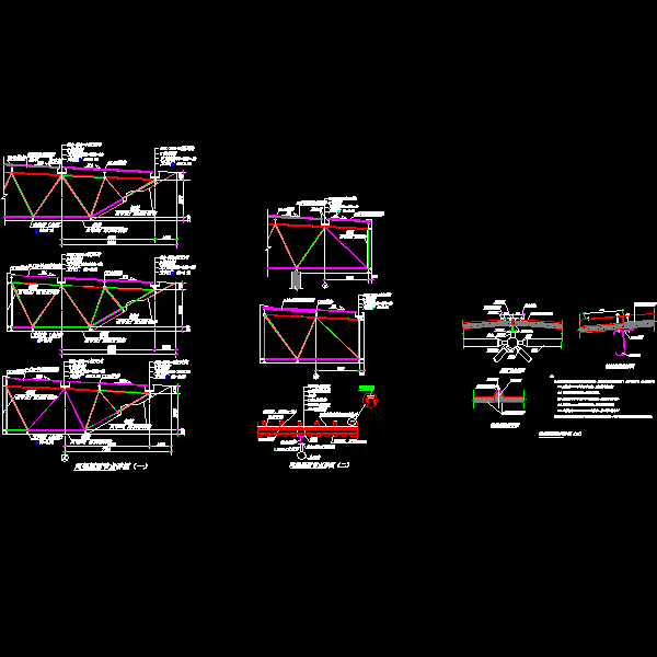 网架屋面节点构造详细设计CAD图纸 - 1