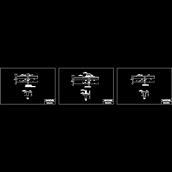 悬挑梁钢丝绳网片负弯矩加固节点构造详细设计CAD图纸 - 1
