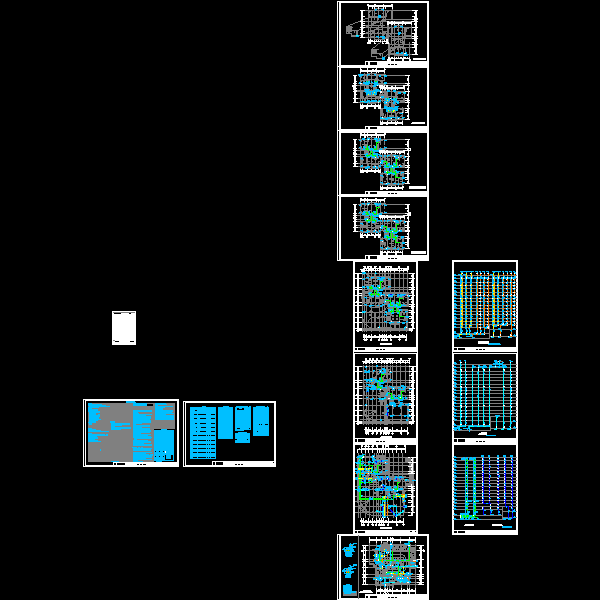 小区给排水CAD施工方案图纸(二类高层建筑) - 1