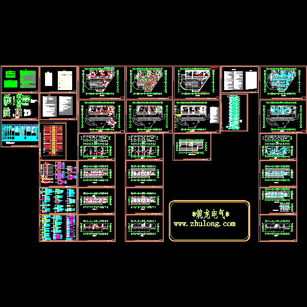 一类高层商住楼电气CAD施工图纸() - 1
